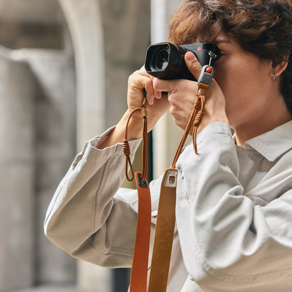 PGYTECH Camera Strap Air kožený řemínek hňedý