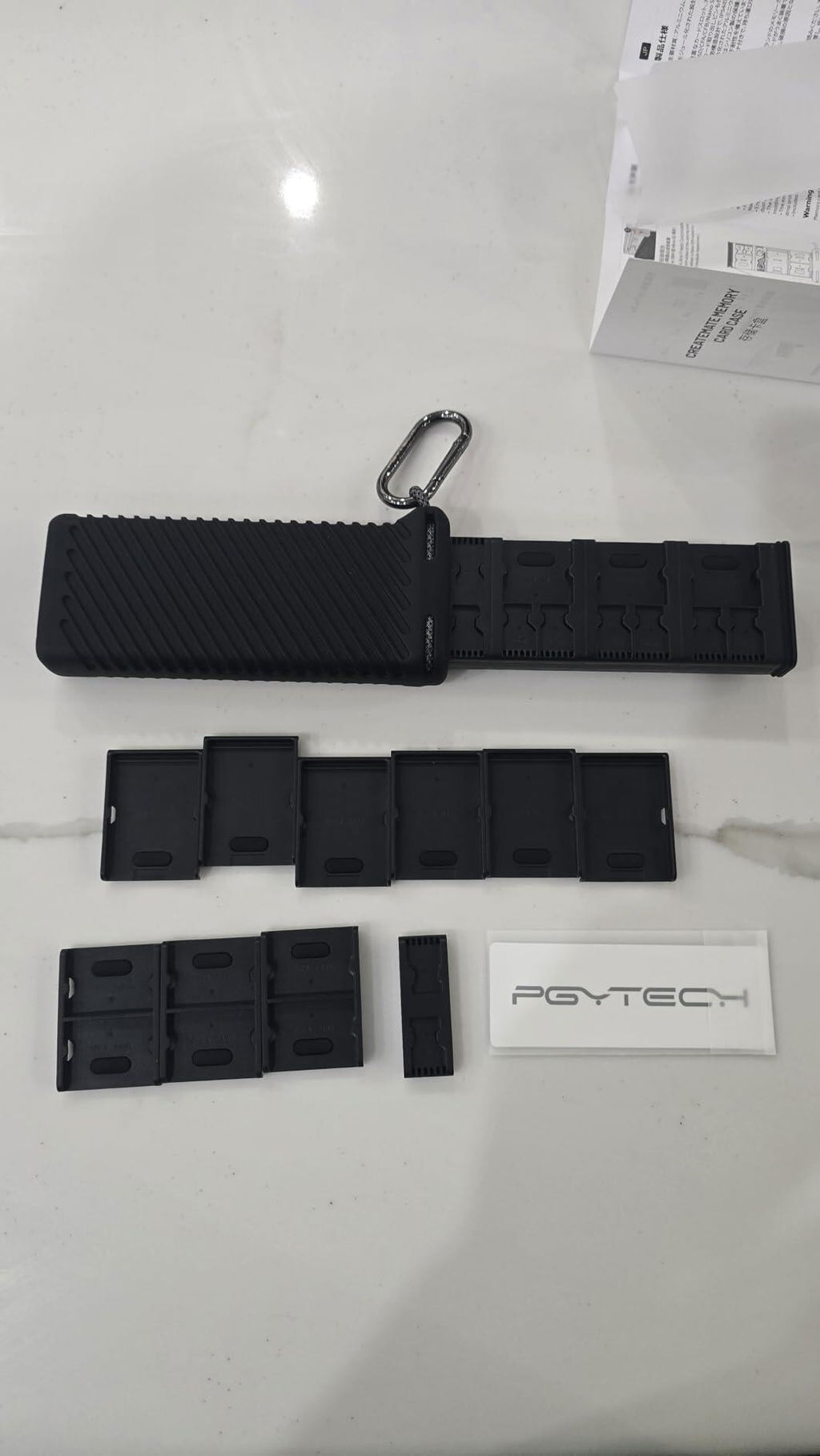 PGYTECH CreateMate pouzdro na paměťové karty hliníkové IP54