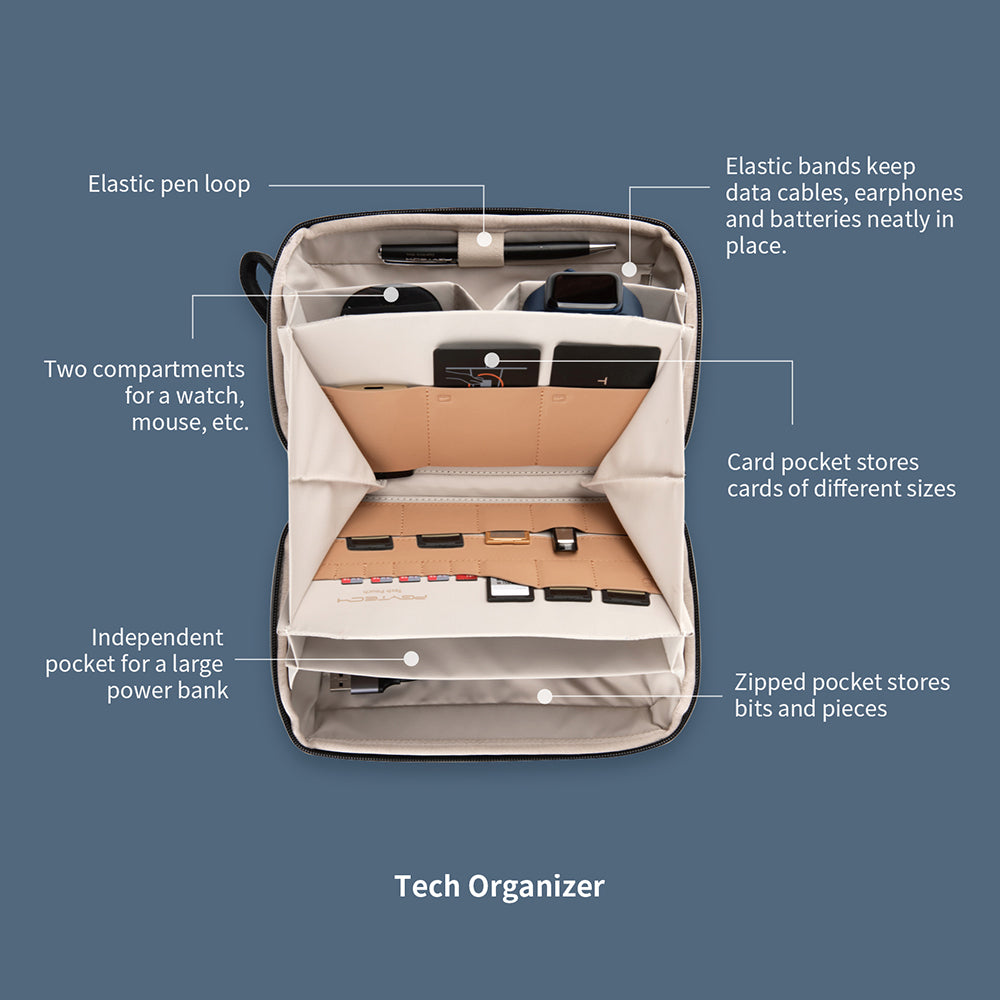 PGYTECH Mini Tech Organizer pouzdro na kabely Twilight Black