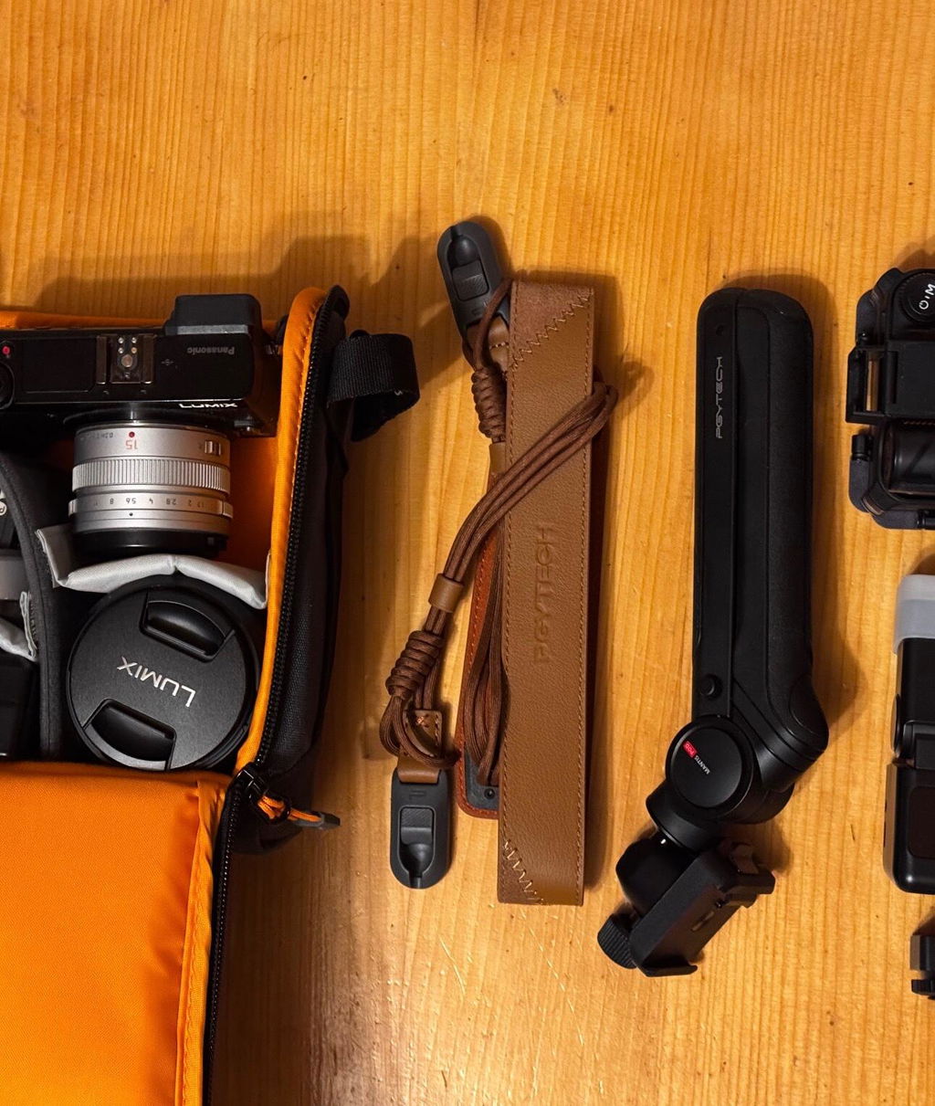 PGYTECH Camera Strap Air kožený řemínek hňedý
