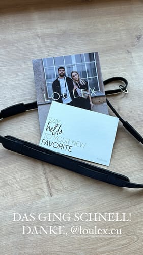 Loulex Strap řemínek na fotoaparát černý 110 cm