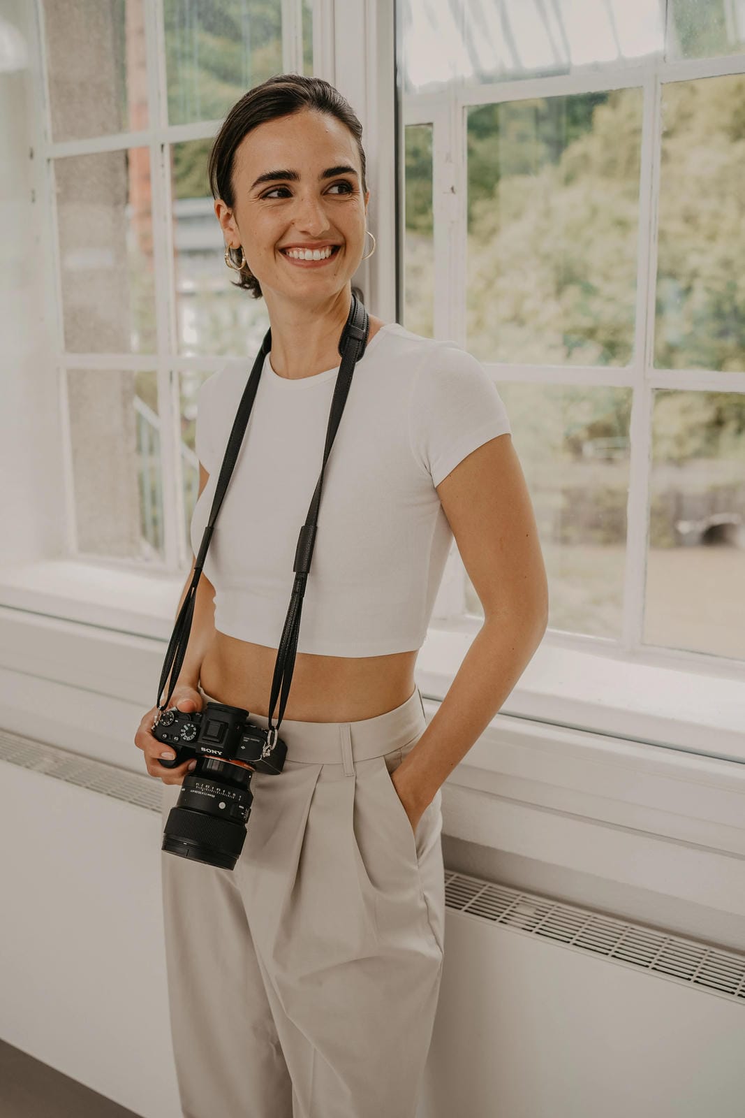 Loulex Strap řemínek na fotoaparát černý 110 cm