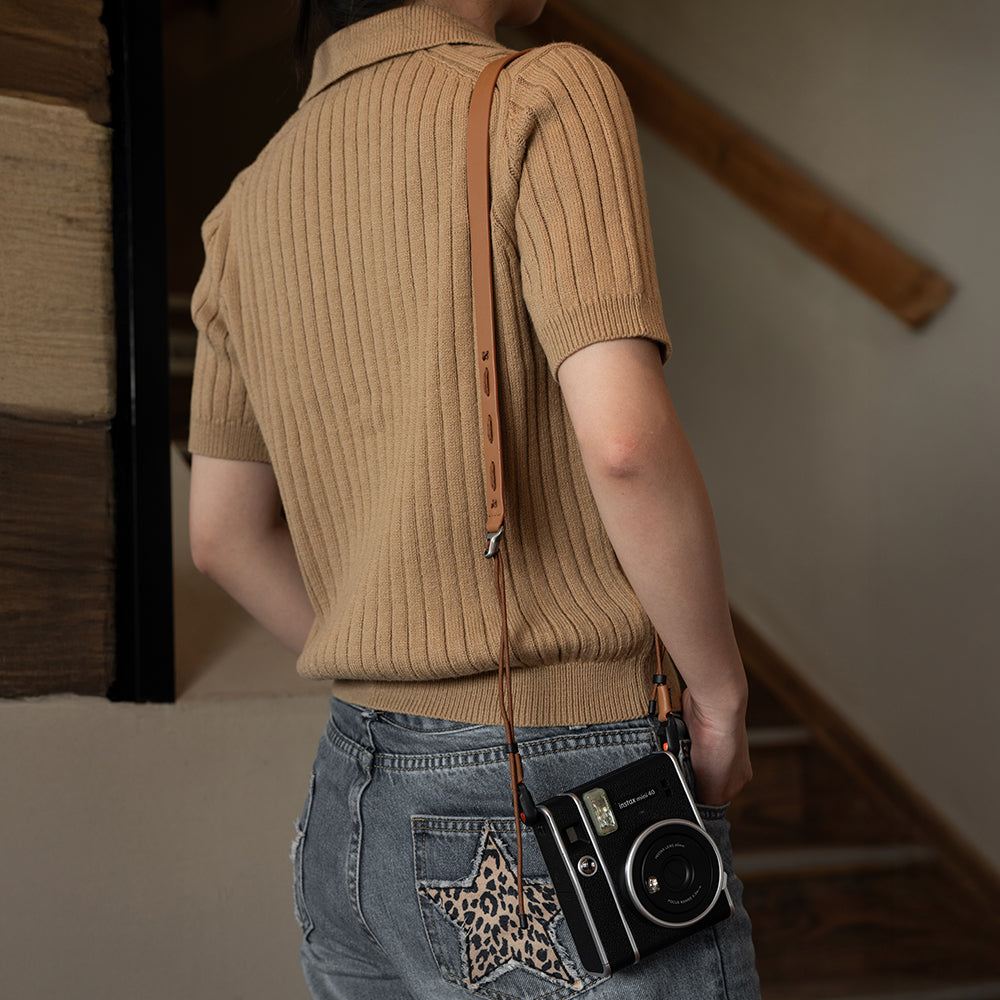 PGYTECH Camera Strap Slim Vintage popruh Midnight Black