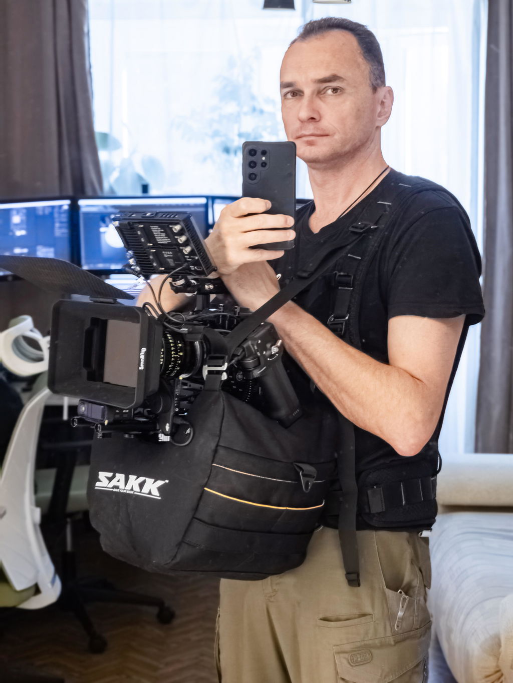 Sakk Camera Saddle stabilizátor kamery 35 cm plátěný