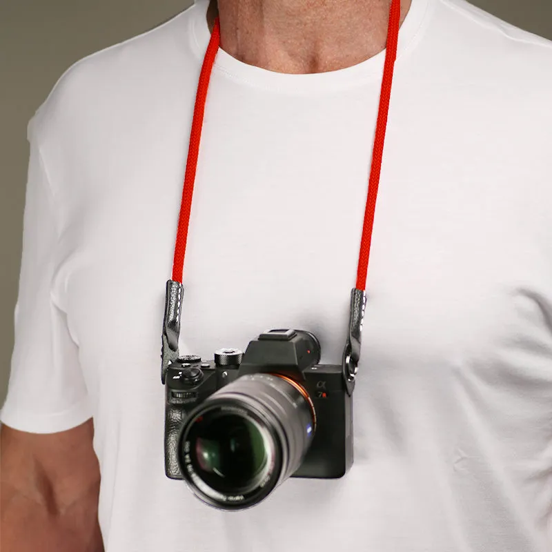 Hoodman tlumící popruh na fotoaparát červený