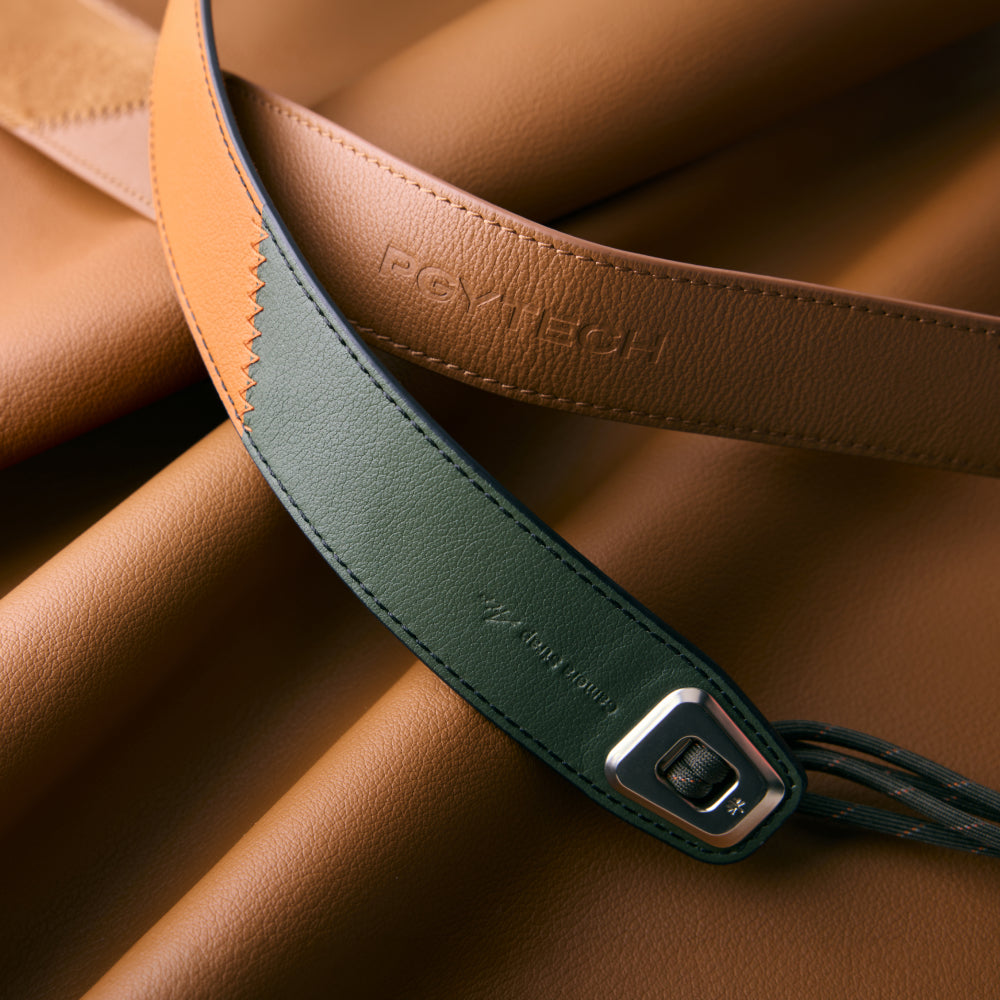 PGYTECH Camera Strap Air kožený řemínek hňedý