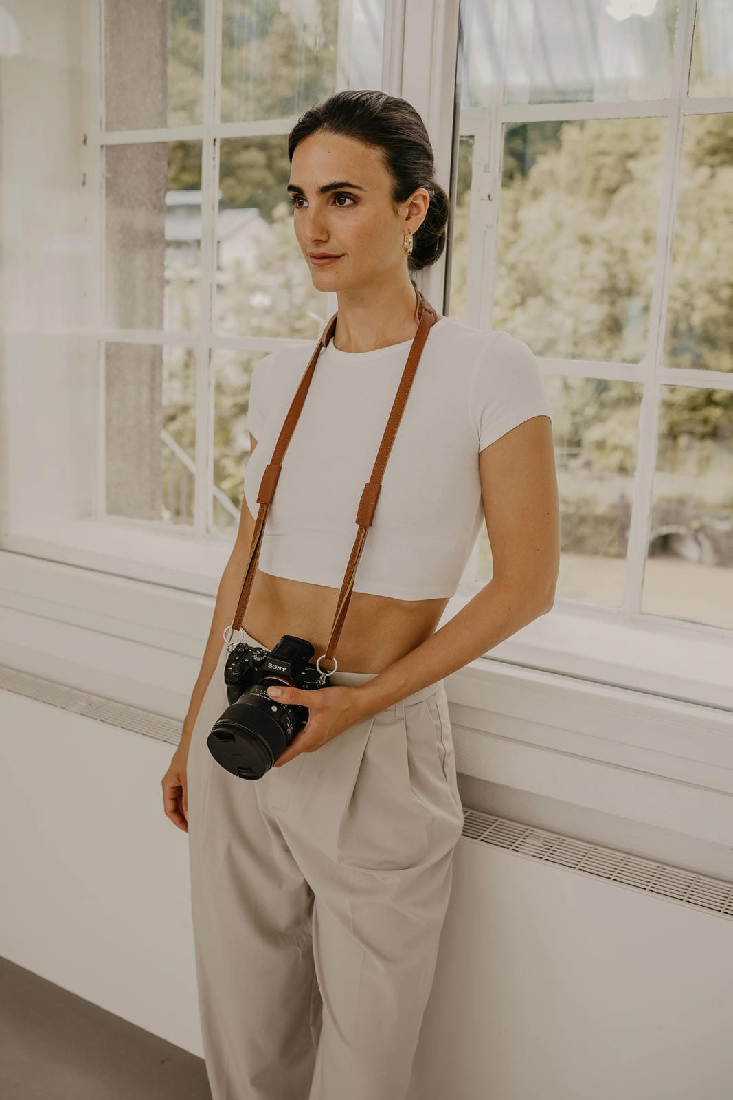 Loulex Strap řemínek na fotoaparát černý 110 cm
