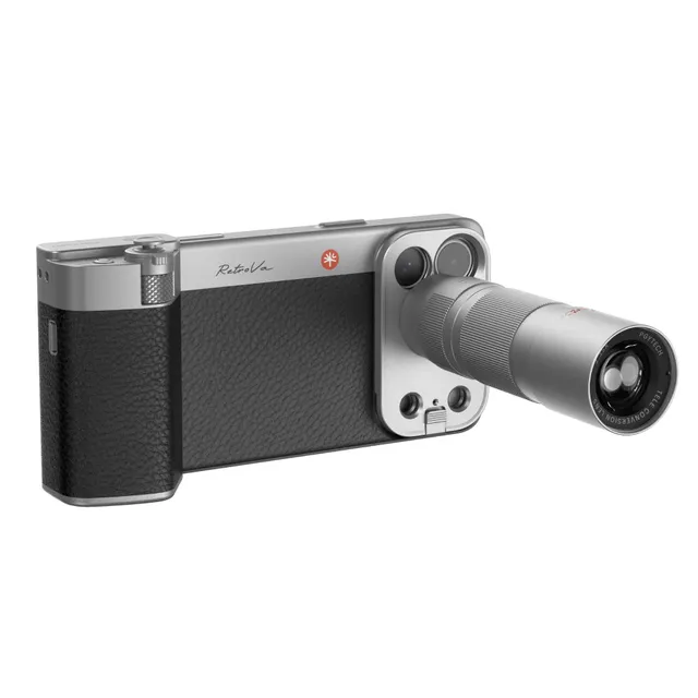 PGYTECH RetroVa grip kit + 2x teleobjektiv iPhone 17 Pro Max