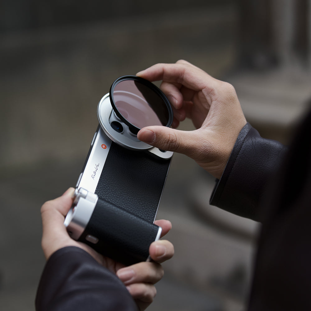PGYTECH RetroVa grip kit + 2x teleobjektiv iPhone 17 Pro Max