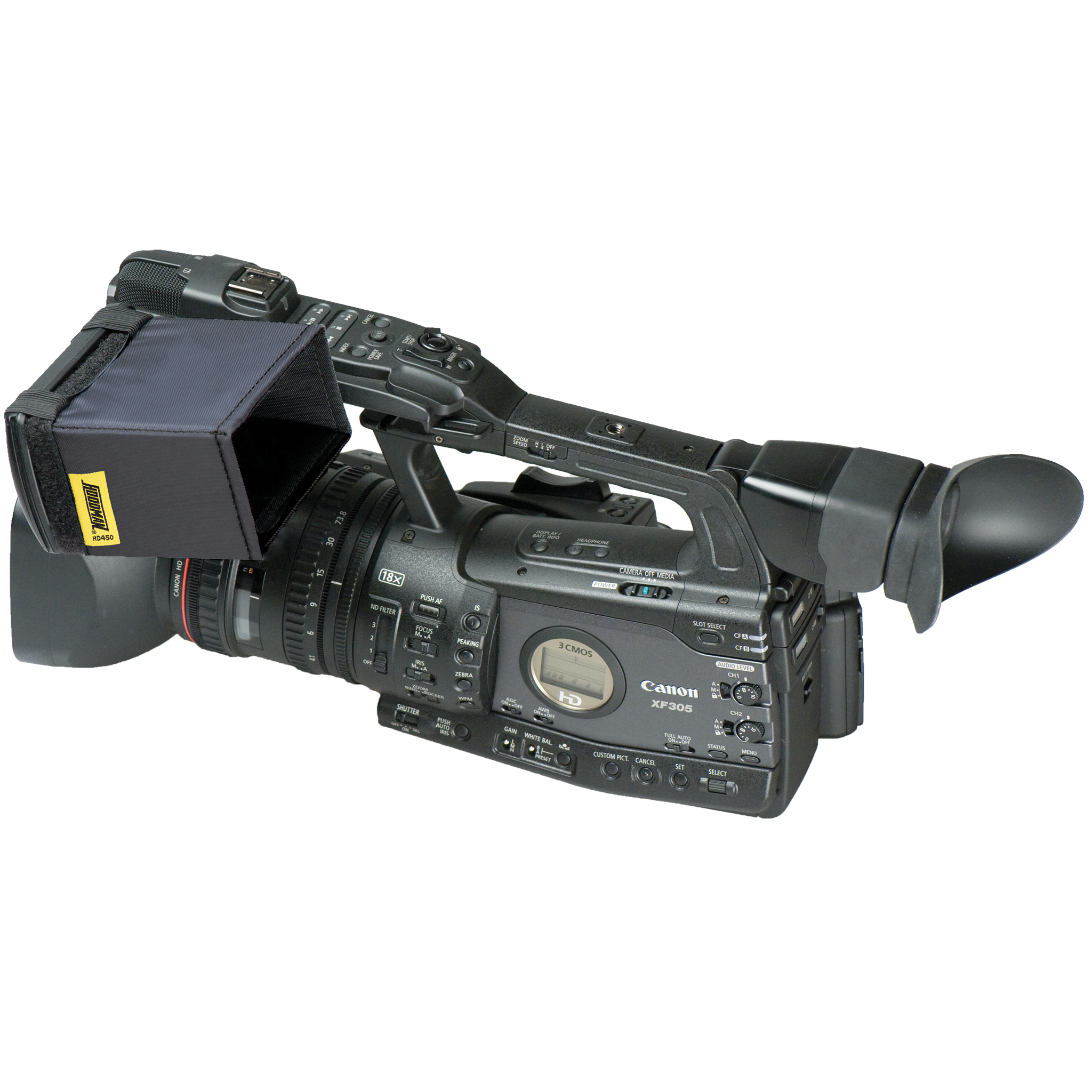 Hoodman HD350 sluneční clona na displej kamery 3,5"