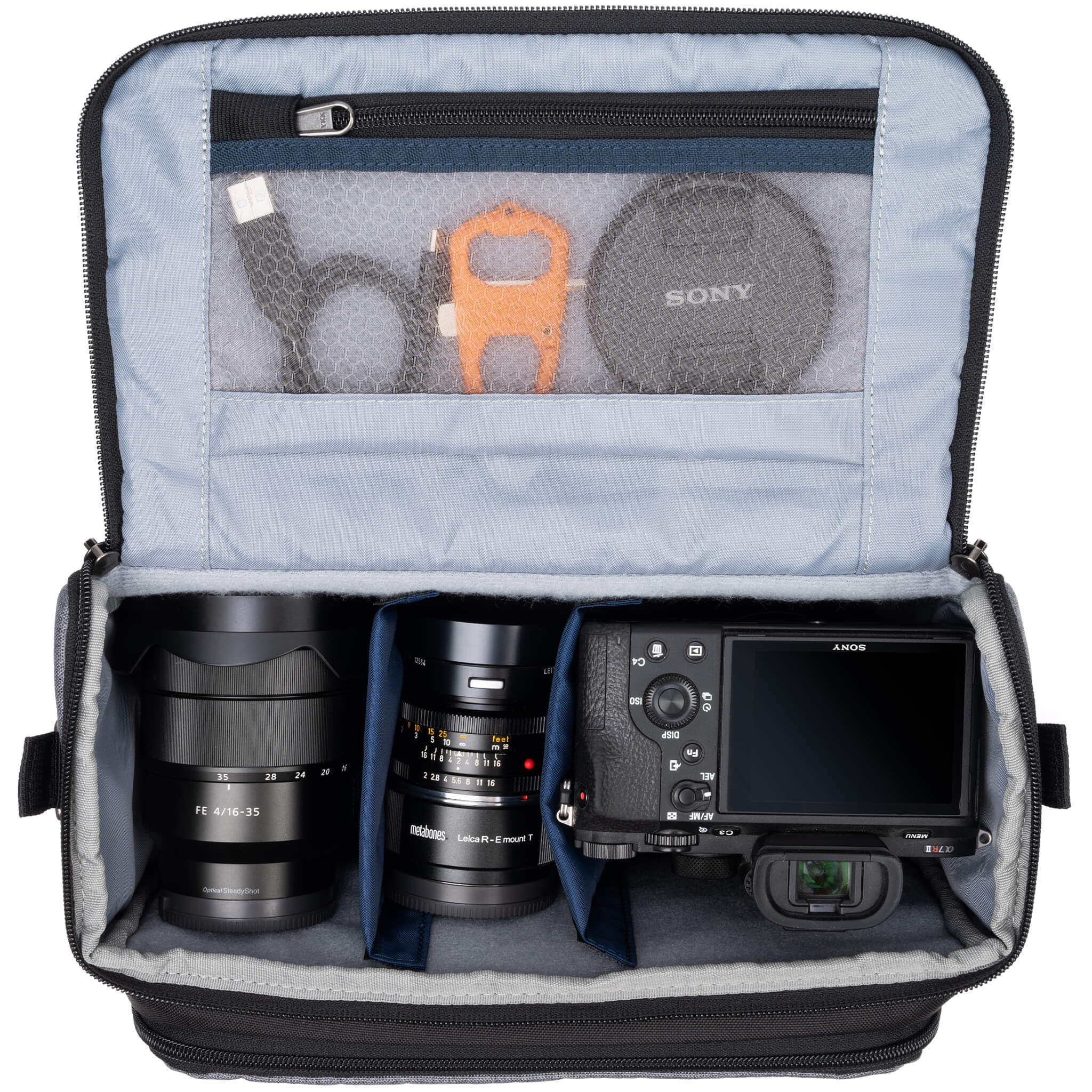 ThinkTank Mirrorless Mover 30 V2 brašna Marine Blue na bezzrcadlovku
