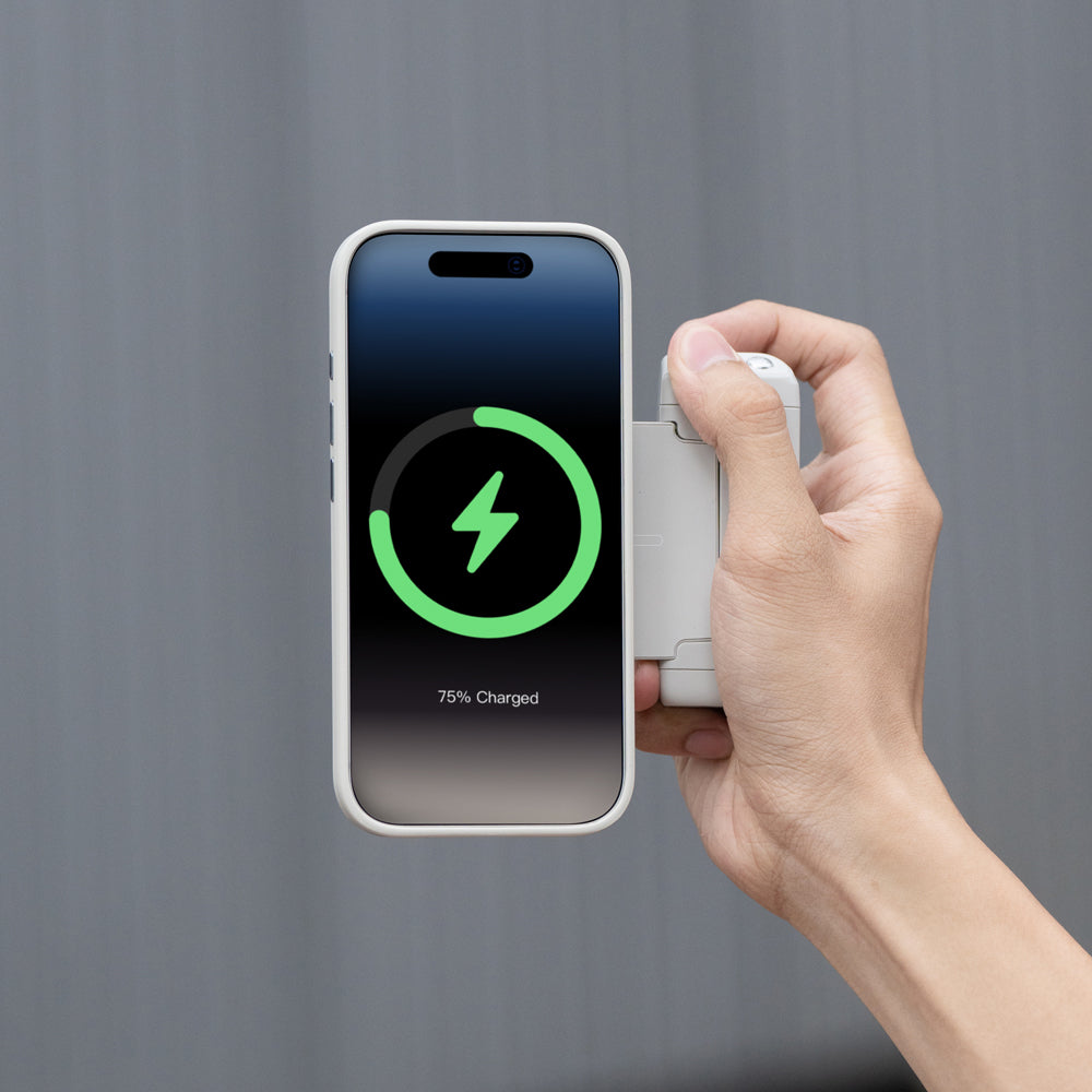 PGYTECH MagCam 2 grip na telefon Misty Gray 3000 mAh