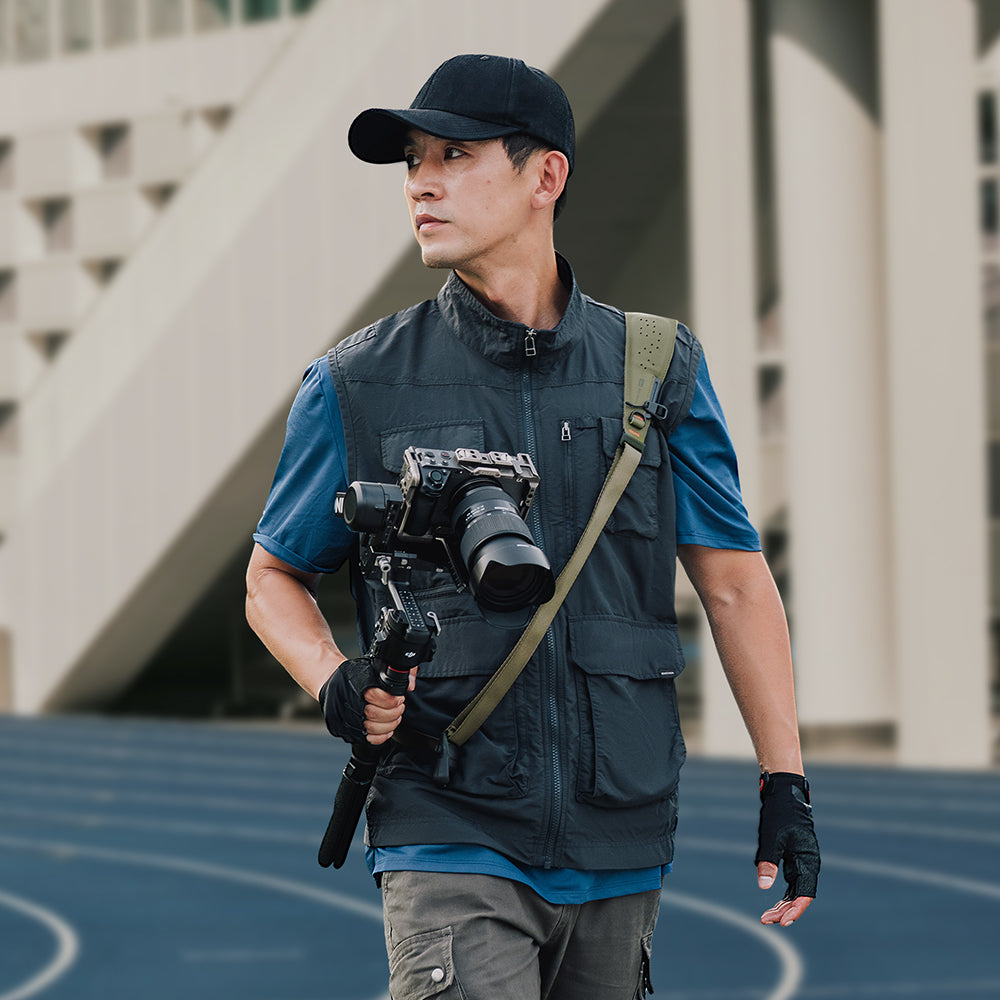 PGYTECH Camera Strap Pro popruh Midnight Black rychloupínací