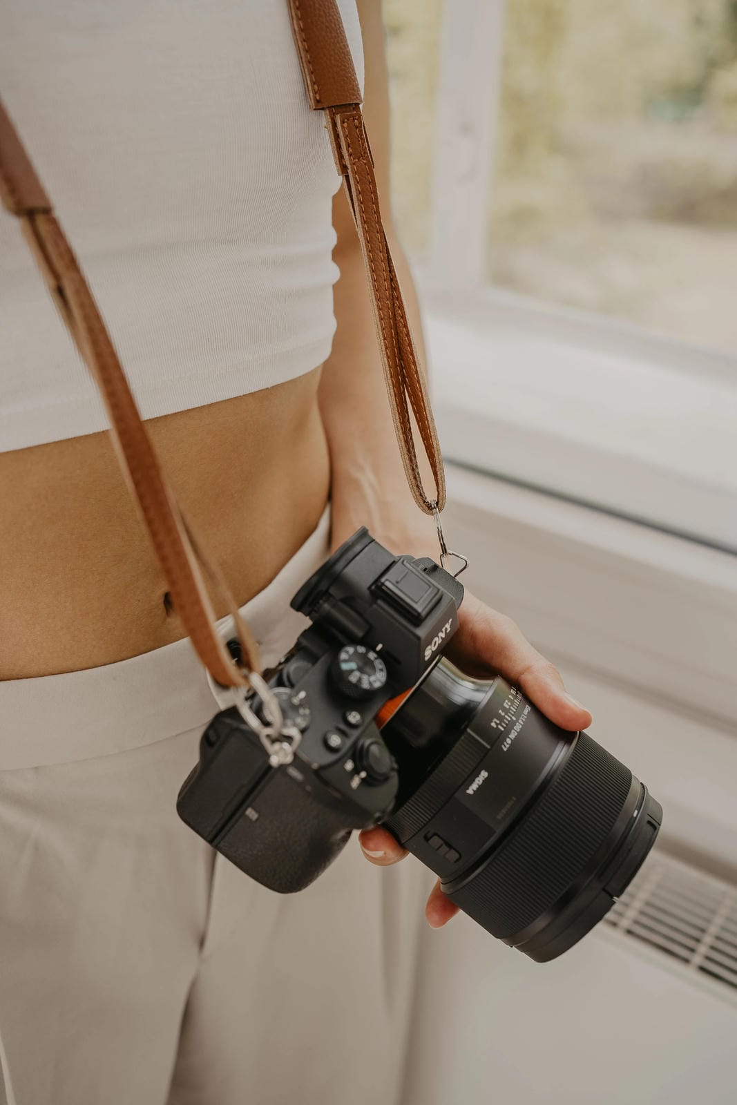 Loulex Strap řemínek na fotoaparát černý 110 cm