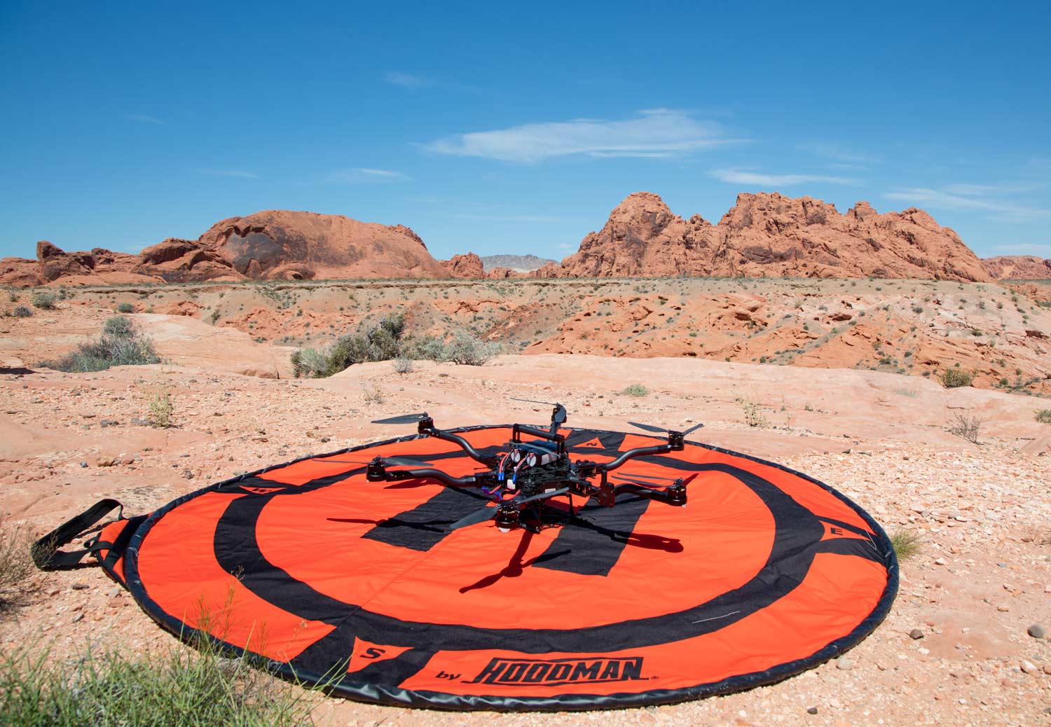 Hoodman HDLP8 přistávací plocha pro dron 8 ft oranžová
