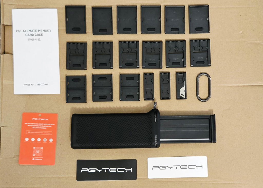 PGYTECH CreateMate pouzdro na paměťové karty hliníkové IP54