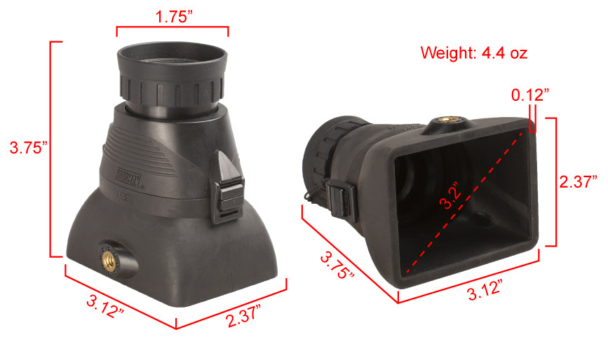 Hoodman HoodLoupe lupa na LCD do 3,2" s dioptrií