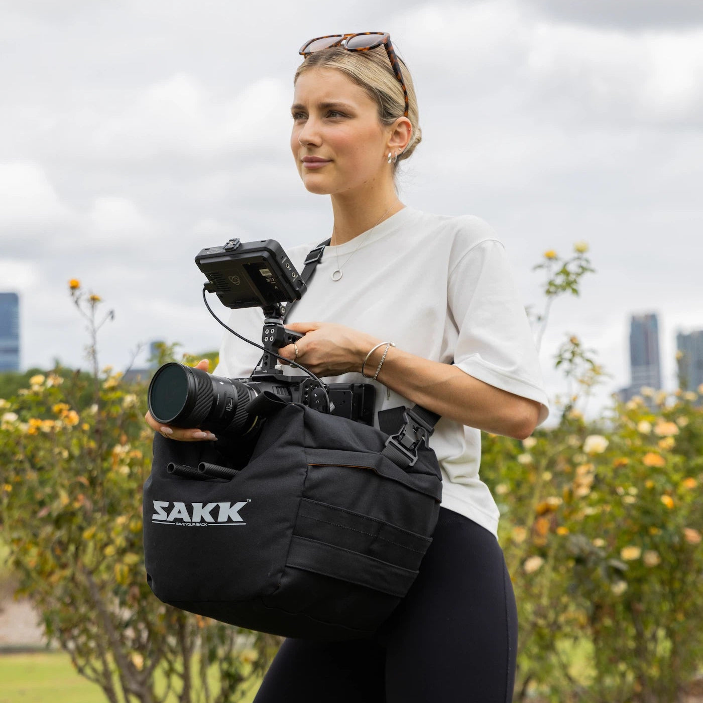 Sakk Camera Saddle stabilizátor kamery 35 cm plátěný