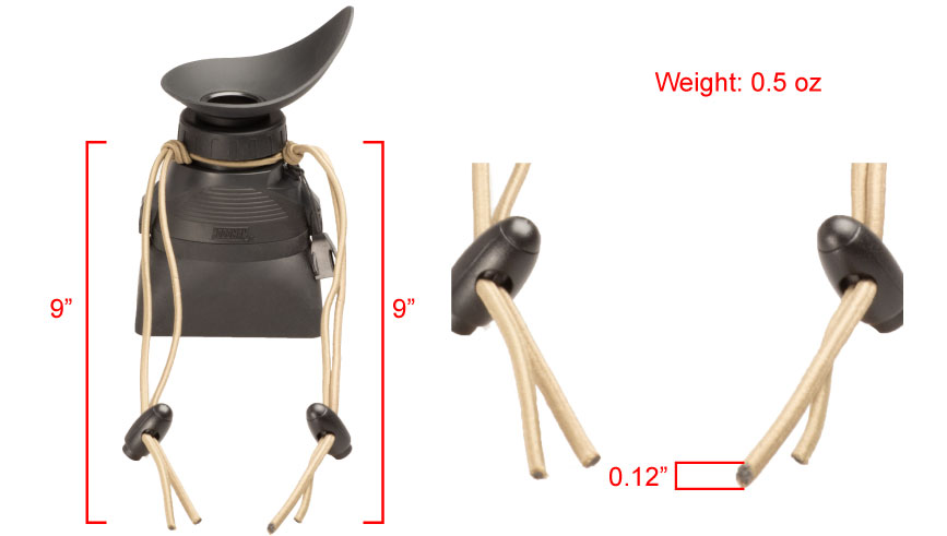 Hoodman HoodLoupe upínací šňůrky na LCD hledáček