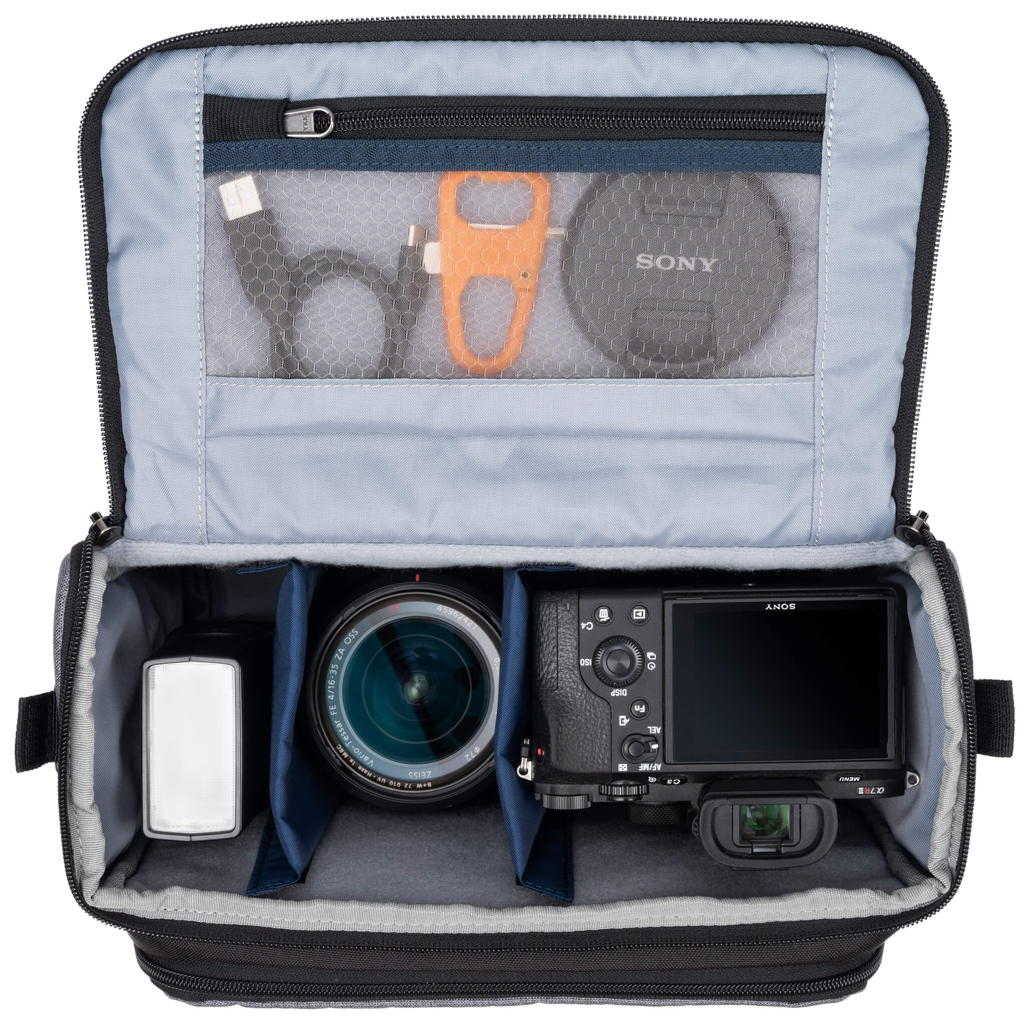 ThinkTank Mirrorless Mover 30 V2 brašna Marine Blue na bezzrcadlovku