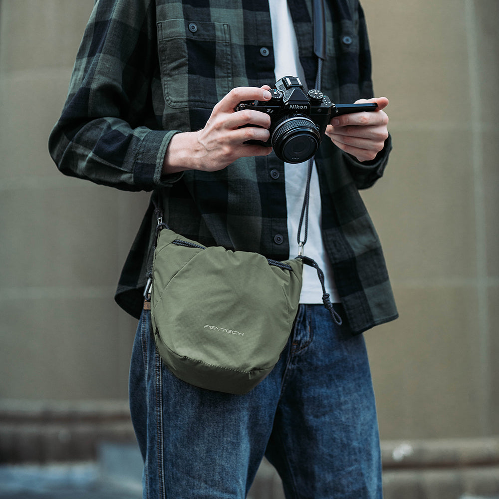 PGYTECH OneGo Drawstring Bag vak Midnight ochrana techniky
