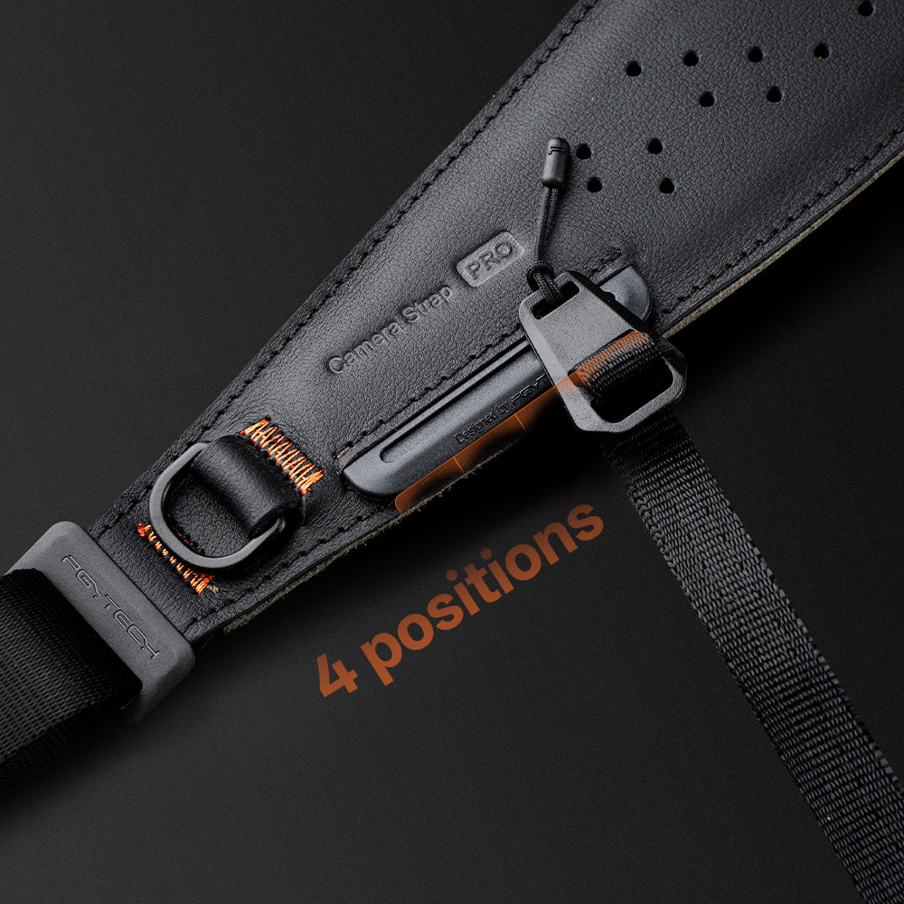 PGYTECH Camera Strap Pro popruh Midnight Black rychloupínací